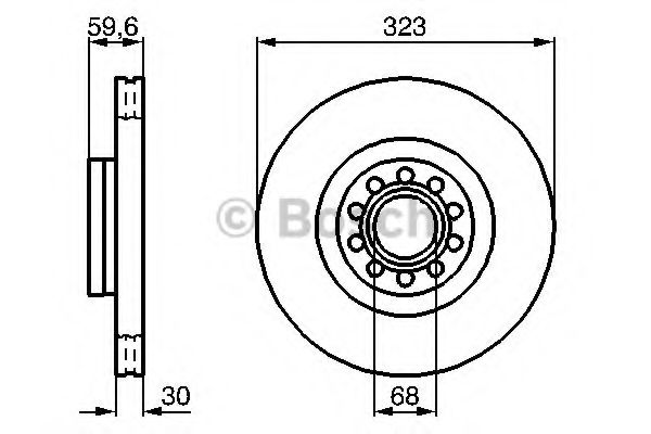 Тормозной диск BOSCH 0 986 479 060