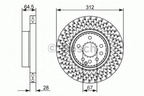 Тормозной диск BOSCH 0 986 479 072