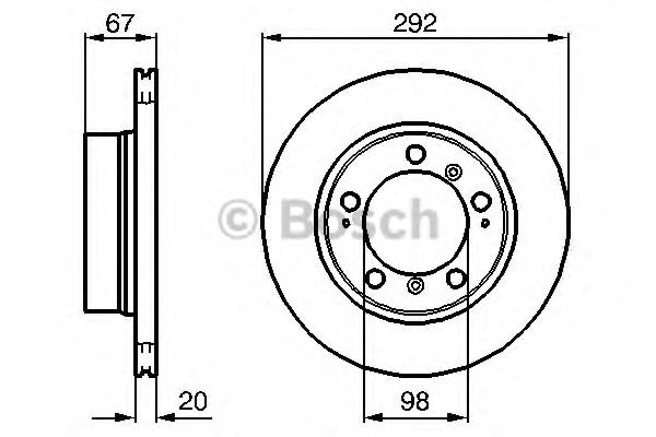 Тормозной диск BOSCH 0 986 479 079