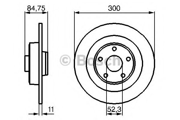 Тормозной диск BOSCH 0 986 479 083