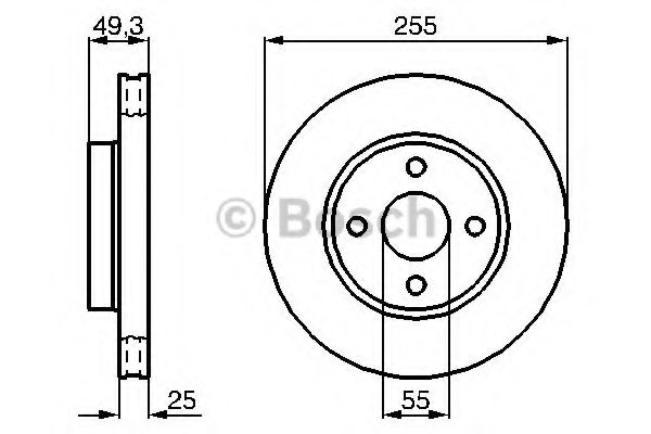 Тормозной диск BOSCH 0 986 479 084