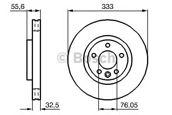 Тормозной диск BOSCH 0 986 479 096 Тормозной диск BOSCH 0 986 479 096