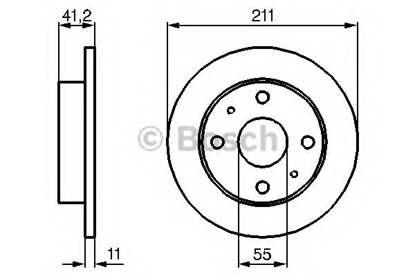 Тормозной диск BOSCH 0 986 479 119