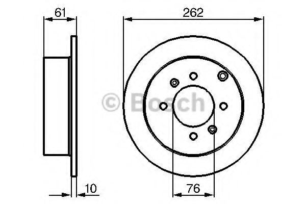 Тормозной диск BOSCH 0 986 479 125