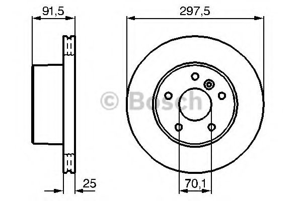 Тормозной диск BOSCH 0 986 479 146