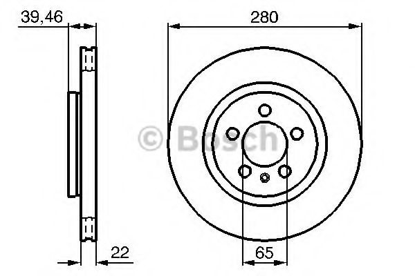 Тормозной диск BOSCH 0 986 479 156