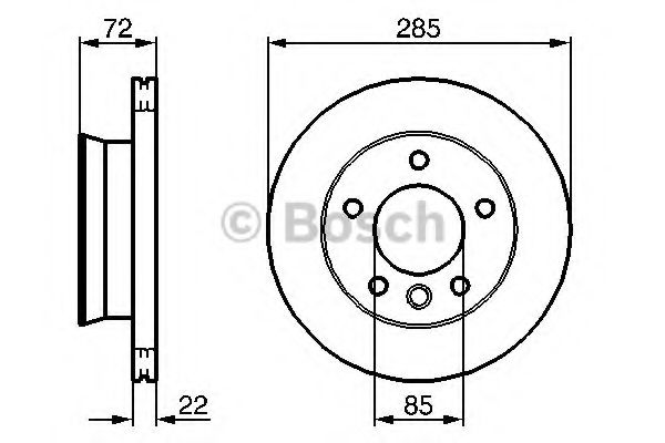 Тормозной диск BOSCH 0 986 479 212