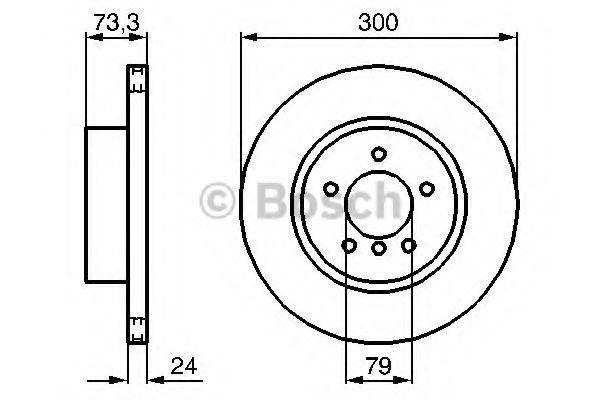 Тормозной диск BOSCH 0 986 479 216 Тормозной диск BOSCH 0 986 479 216