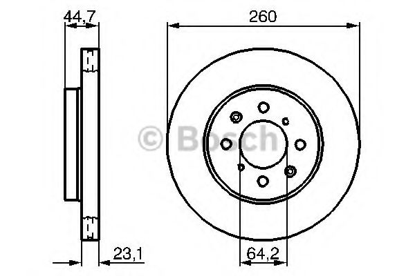 Тормозной диск BOSCH 0 986 479 226