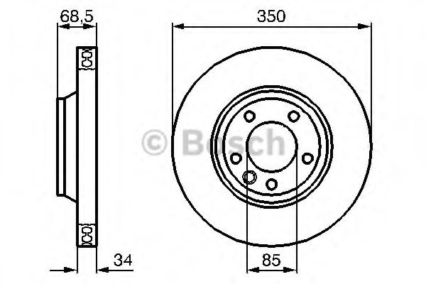 Тормозной диск BOSCH 0 986 479 249