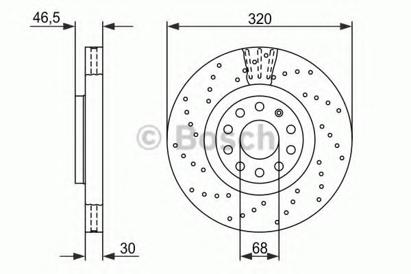 Тормозной диск BOSCH 0 986 479 258
