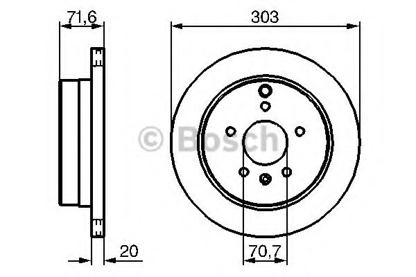 Тормозной диск BOSCH 0 986 479 268 Тормозной диск BOSCH 0 986 479 268