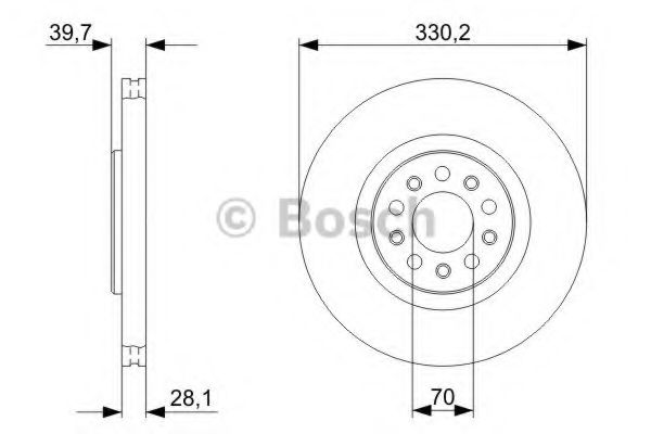 Тормозной диск BOSCH 0 986 479 C82
