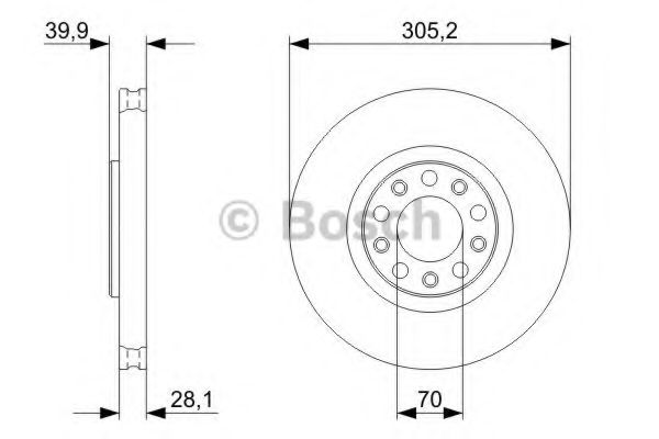 Тормозной диск BOSCH 0 986 479 293
