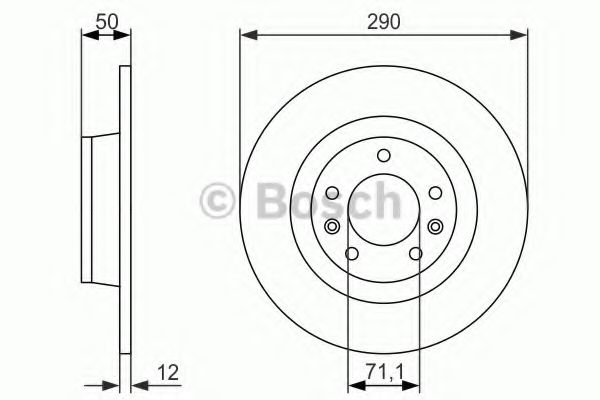 Тормозной диск BOSCH 0 986 479 311