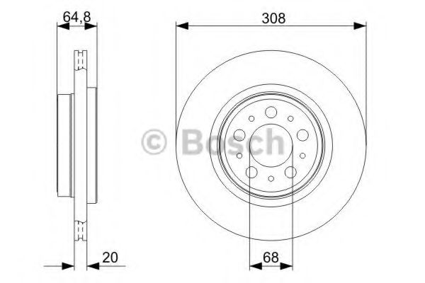 Тормозной диск BOSCH 0 986 479 C78
