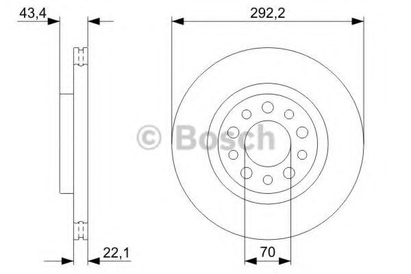 Тормозной диск BOSCH 0 986 479 326