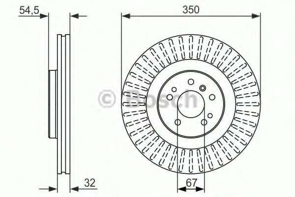 Тормозной диск BOSCH 0 986 479 329