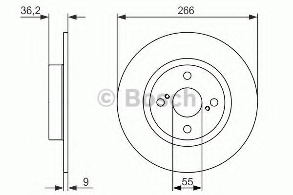 Тормозной диск BOSCH 0 986 479 335