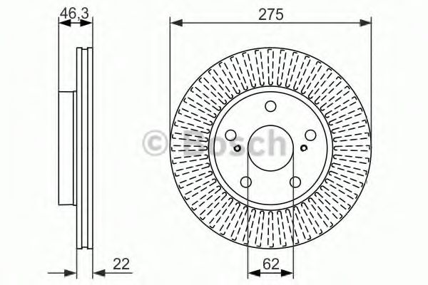 Тормозной диск BOSCH 0 986 479 341