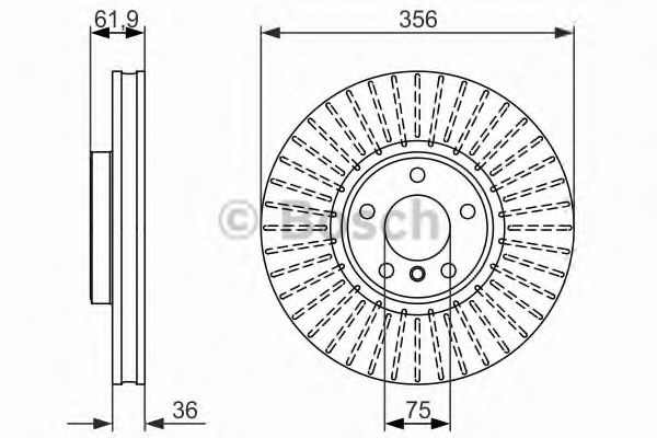 Тормозной диск BOSCH 0 986 479 349