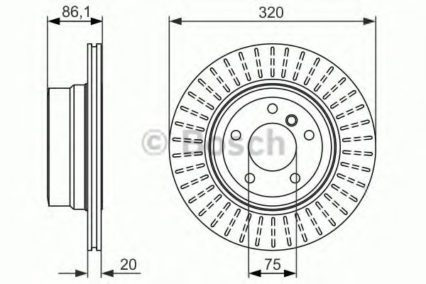 Тормозной диск BOSCH 0 986 479 351 Тормозной диск BOSCH 0 986 479 351
