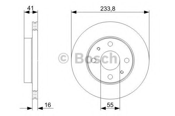 Тормозной диск BOSCH 0 986 479 352