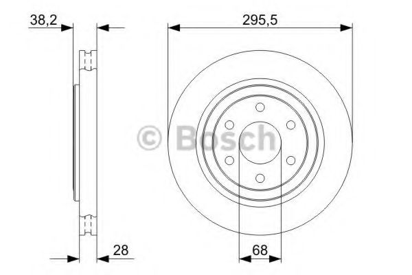 Тормозной диск BOSCH 0 986 479 356 Тормозной диск BOSCH 0 986 479 356