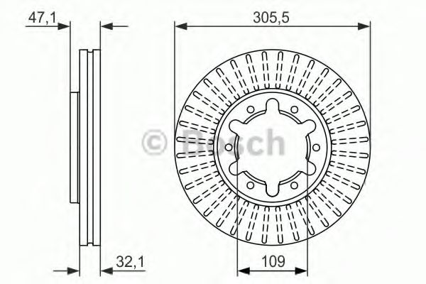 Тормозной диск BOSCH 0 986 479 359