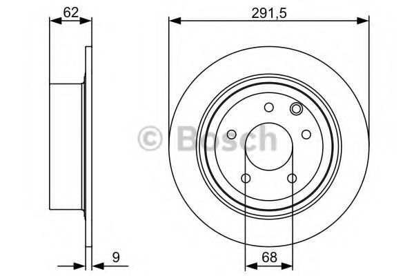 Тормозной диск BOSCH 0 986 479 C60