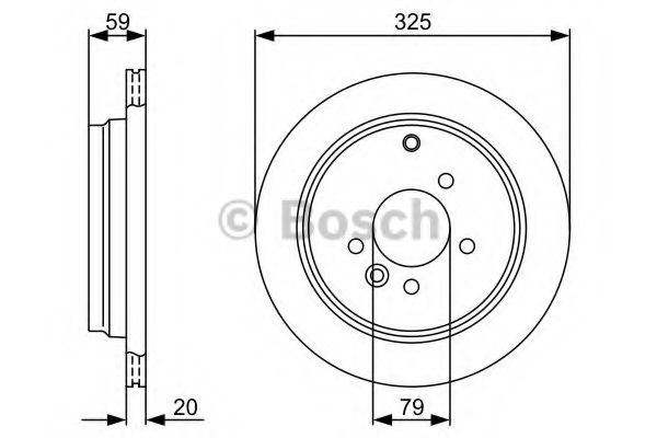 Тормозной диск BOSCH 0 986 479 375 Тормозной диск BOSCH 0 986 479 375