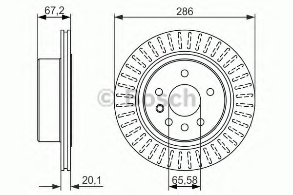 Тормозной диск BOSCH 0 986 479 394