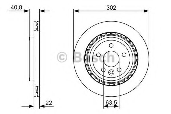 Тормозной диск BOSCH 0 986 479 398 Тормозной диск BOSCH 0 986 479 398