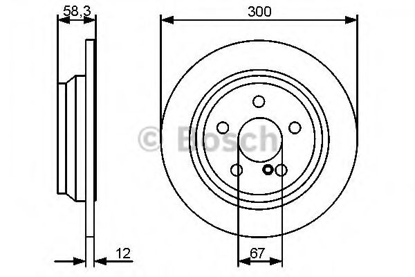 Тормозной диск BOSCH 0 986 479 414