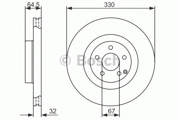 Тормозной диск BOSCH 0 986 479 415 Тормозной диск BOSCH 0 986 479 415
