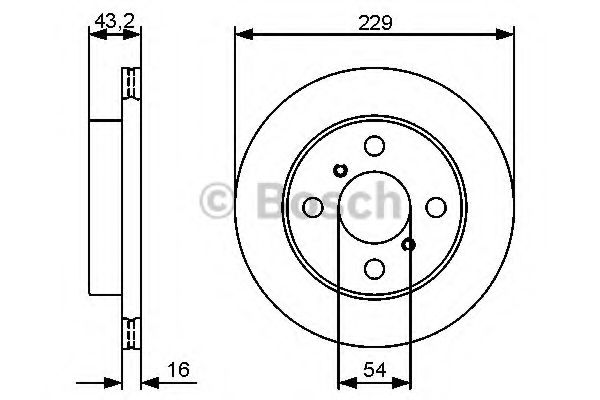 Тормозной диск BOSCH 0 986 479 417