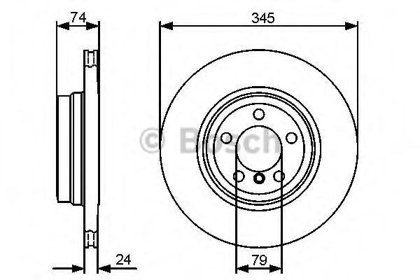 Тормозной диск BOSCH 0 986 479 440