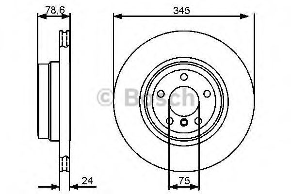 Тормозной диск BOSCH 0 986 479 443