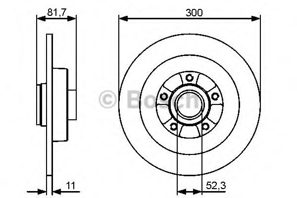 Тормозной диск BOSCH 0 986 479 446
