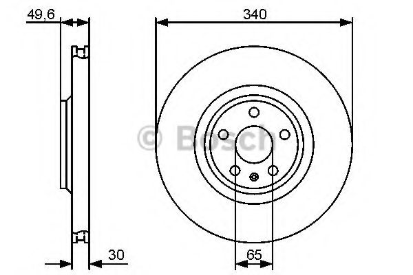 Тормозной диск BOSCH 0 986 479 464