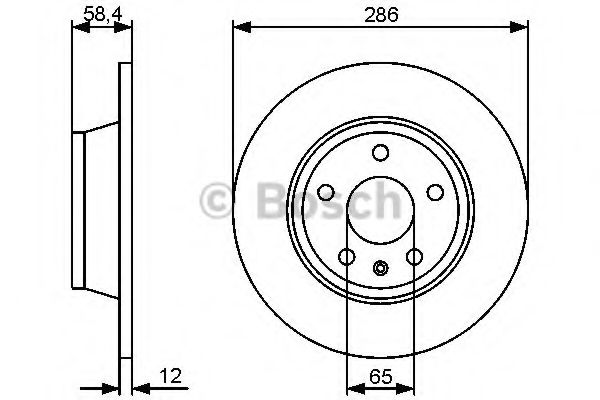 Тормозной диск BOSCH 0 986 479 465