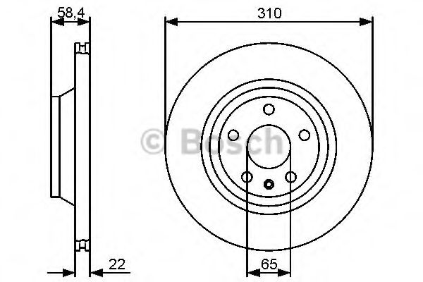 Тормозной диск BOSCH 0 986 479 466