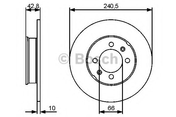 Тормозной диск BOSCH 0 986 479 478