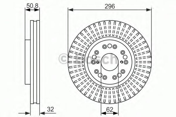 Тормозной диск BOSCH 0 986 479 485