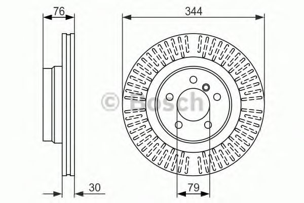Тормозной диск BOSCH 0 986 479 489