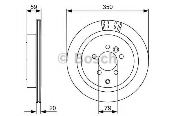 Тормозной диск BOSCH 0 986 479 492 Тормозной диск BOSCH 0 986 479 492