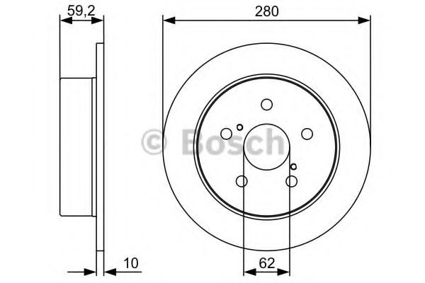 Тормозной диск BOSCH 0 986 479 520