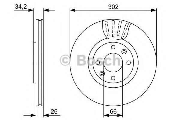 Тормозной диск BOSCH 0 986 479 C72