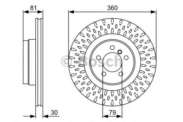Тормозной диск BOSCH 0 986 479 557