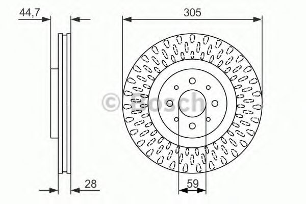 Тормозной диск BOSCH 0 986 479 570